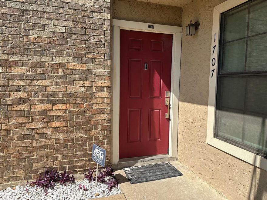 Turn key ready for you! Nestled in corner of Parkway Lane Condos, this GROUND FLOOR condo features an updated kitchen with a built in microwave and a gorgeous walk-in shower. An inviting stone-accented fireplace is the focal point of the living room. It has easy access to restaurants, Tom Thumb, and more. Renovated down to the studs in 2021, including new ductwork, flooring, ceilings, insulation, bath, and kitchen. You will not find a nicer unit in this convenient area!