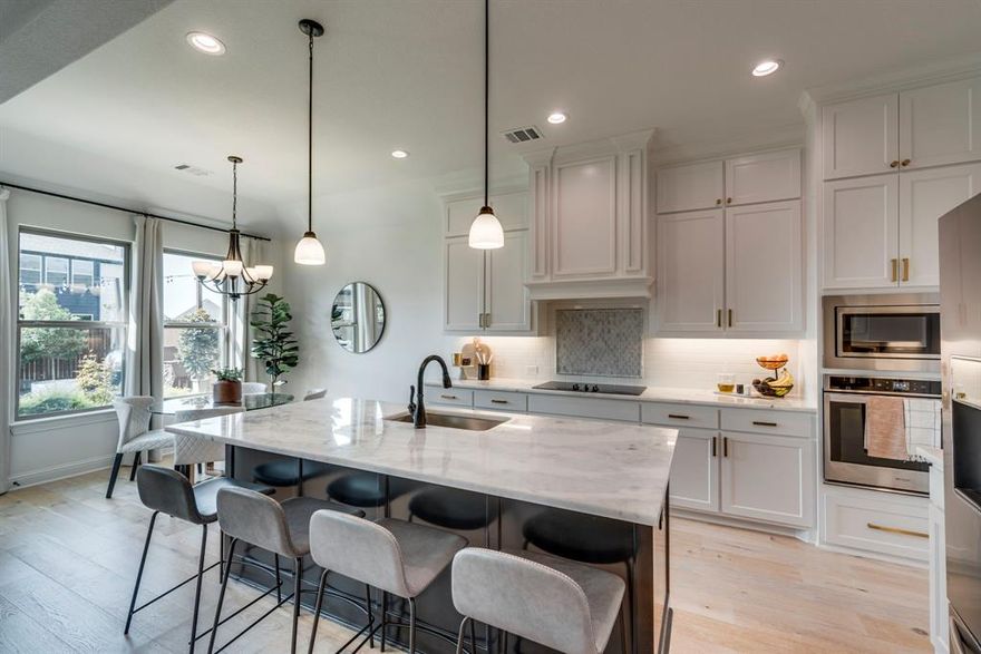 *Seller is offering $5,000 towards Buyers Closing Costs!!* Buyer can use the credit to buy down rate or bring less cash to closing! Act fast – schedule your viewing today! This exquisite 4-bed, 2.5-bath residence is a masterpiece of luxury, filled with premium upgrades. The grand foyer, soaring ceilings, and gleaming hardwood floors exude sophistication. The gourmet kitchen, complete with a sprawling granite island and ample storage, is a chef's delight. Unwind in the primary bedroom retreat, boasting an ensuite with dual vanities, a soaking tub, a separate shower, and a sprawling walk-in closet. Three more bedrooms and a versatile flex room complete the layout. Step outside to the meticulously landscaped yard and a backyard paradise featuring a covered porch and a paved pergola. The community offers a pool, two playgrounds, and a brand-new elementary school nearby. With proximity to schools, shopping, and dining, this is upscale living at its best.