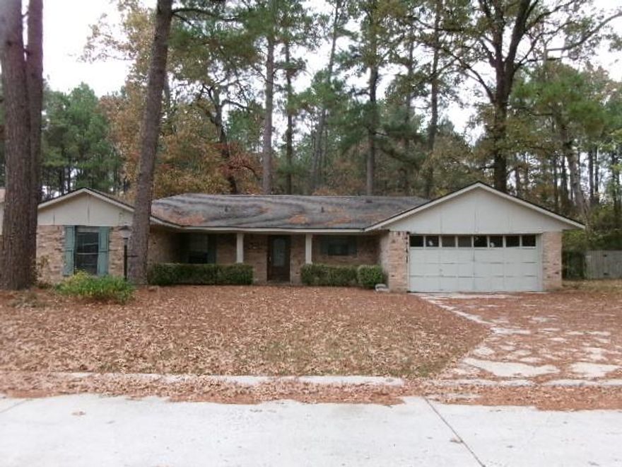 Good sized three bedroom and two bath home with a large covered patio in Country Place.  House could use some updating.  Good sized bedrooms and an updated primary bed and bathroom.  This property may qualify for Seller Financing (Vendee).  See agent remarks