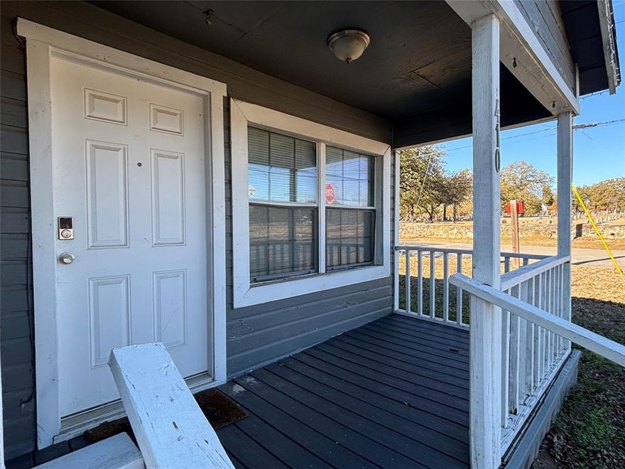 FULLY FURNISHED - MOVE IN READY - ONLY A STONE’S THROW FROM TARLETON! Charming 2-bd, 1-bath home sits at the corner of S Lillian and Long St, with a 1-car carport is an ideal setup for students or an investor seeking reliable rental potential at $1,400 per month all bills paid. Inside, features an open living, dining, and kitchen layout that makes the space feel welcoming and functional. Appliances—including the fridge, stove, microwave, washer, and dryer—are already in place for an easy move-in. New laminate flooring paired with 2022 updates to plumbing and electrical, some roof repairs and interior & exterior painted. The shaded, backyard provides privacy and room for outdoor use. Currently zoned Industrial. Call today and this adorable home could be yours!