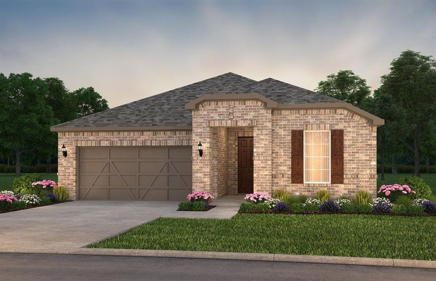NEW CONSTRUCTION - FORMER MODEL
Welcome to Del Webb Trinity Falls, an active adult community, where your dream home awaits! The Prestige plan - a stunning blend of elegance and comfort. This 3-bedroom, 2.5-bathroom home is thoughtfully designed with every detail in mind. Imagine retreating to your oversized owner’s suite. The upgraded secondary bedroom and premium finishes in the bathrooms add a touch of luxury while the sun-drenched gathering room offers a perfect space for relaxation or entertaining. Set in the heart of the community, you'll enjoy easy access to all the amenities Del Webb Trinity Falls has to offer.  Perfect for active adults 55+, this neighborhood provides a warm, close-knit atmosphere. Don’t miss the opportunity to make this exquisite home yours - Available NOW for move-in.