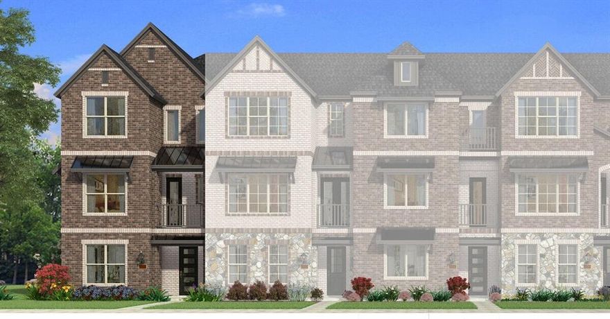 Mattamy Homes presents The Belgrove Floor Plan. Desirable End Unit, The Belgrove is an inviting, meticulously designed home with plenty of space to stretch out & relax — or gather & entertain. 4 bedrooms, 4.5 bathrooms & a 2-car garage with a mud room. The kitchen island features a breakfast bar, making the best use of the interconnected space between cooking, dining & spacious living area with electric fire place & a balcony. In addition to an upstairs owner’s suite with a private bath & sitting area, also featured is a junior owner’s suite on the 1st floor. A covered porch offers even more space to entertain or take in the sunrise, under-stair storage & two utility rooms complete this home design. Wade Settlement is Frisco’s newest high-end, historic townhome community. You will enjoy a large private park, amenities center & pool, located close to all the attractions of the Frisco Business District, historic downtown Frisco, Dr Pepper Ballpark & Arena, the Dallas Cowboys’ FIT gym & Star event center, Stonebriar Centre & Legacy West. THIS HOME IS MOVE IN READY!