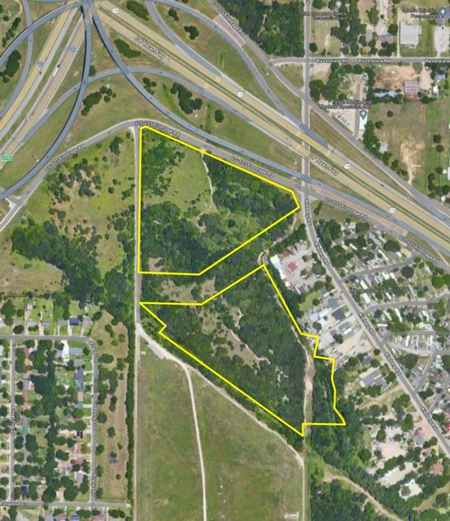 Builders and developers bring your ideas to build a new subdivision on this 20.13 acre parcel (876,732 SF).  Vacant land. The property is irregular in shape with generally level topography and ample drainage. No flood plain is noted. Current zoning is agricultural district would require rezoning to change usage.  There is ample frontage along IH 175 to support future improvements. Public water and sewer service are provided by the subject’s municipality. According to county officials, these utilities are sufficient for the development in the area. In addition, the county provides fire and police protection along with garbage pick-up. Electrical and natural gas are provided by the region’s typical providers. At the present time, all utilities appear to be sufficient for area development patterns. Buyer and agent to verify all information including but not limited to measurements, schools, zoning, property condition, and MLS data. Information is reliable but not guaranteed.