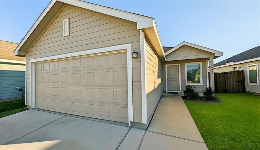 Great Investment Opportunity!! 
Tenant's are occupying property and have active lease until April 30th 2028
Washer, dryer, and refrigerator will remain in the home.
Beautiful nearly new home (under 3 years old) available for lease in Forney! This 3-bedroom, 2-bath residence features fresh paint, brand-new carpet in the bedrooms, and durable tile flooring throughout the open-concept living and dining areas. The modern kitchen offers a large center island, stylish backsplash, and ample counter space—perfect for everyday living and entertaining. A unique finished garage with blue accents and gray epoxy flooring adds extra appeal. Move-in ready and conveniently located in a desirable neighborhood. Images may include virtual staging to illustrate the home’s potential. The property will not be furnished. Washer, dryer, and refrigerator will remain in the home.