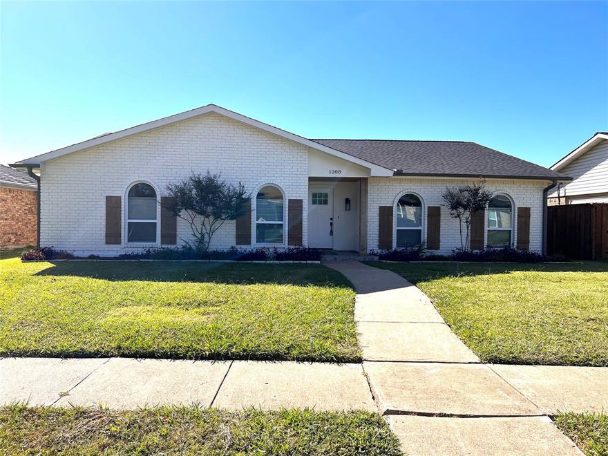 Highly ranking Allen ISD a beautiful 4 bedroom with 2 full baths. THERE IS NO CARPET in this home. Newly installed wood like Luxury Vinyl Plank and wood floor throughout the house. White bricks and black roof shingle with wood deck as an open patio to the backyard. Large living room plus a fireplace in an additional family room for a warm family space. Kitchen has granite counter top extended to dinging area with lots of cabinet space. Stainless kitchen appliances with an open view window to backyard green grass. Engineering wood flooring from entry to dining to kitchen to bonus family room. Minutes to Allen Celebration Park and walking distance to schools. Allen premium outlet and Fairview shopping also in the area with less than 10 mins drive. This home is ready to move in.