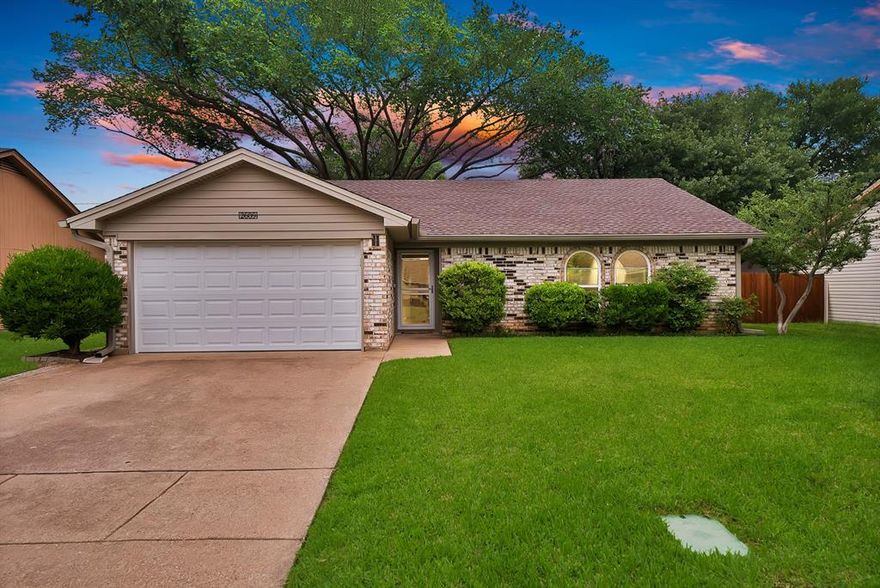 Affordable and approachable with updates in all the right places, this charming 3-bedroom, 2-bath home is ready for new owners. Features include an updated primary bath, refreshed cabinetry, and updated appliances. An oversized living room with a wood-burning fireplace offers warm, inviting space and flows easily into the kitchen and backyard. Outside, mature trees shade a spacious backyard with plenty of room to run, relax, or host friends and family. All of this in a convenient Arlington location close to shopping, dining, parks, and everyday amenities.  School information and room sizes and other details are deemed accurate but should be independently verified by buyer and buyer’s agent.