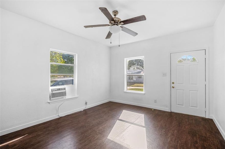 Stop scrolling---this is the one. 1417 E Chaffin delivers with major upgrades already done: new roof, fresh paint inside and out, and a bright, open layout filled with natural light. This 3-bedroom, 2-bath home features spacious living areas, an updated kitchen, and a loarge  primary suite with direct access to a screened, covered patio overlooking a private fenced backyard. Whether you are buying your first home or downsizing into comfort, this property checks the boxes. Located near Austin College with quick access to dining and entertainment--- this one won't  last. Schedule your showing today!