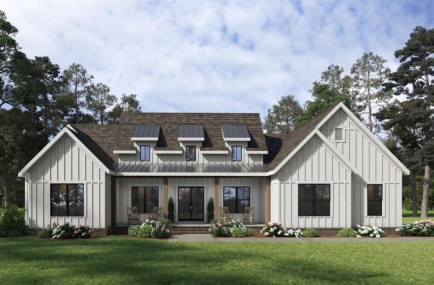 Stunning modern farmhouse, where classic country charm meets contemporary sophistication. 3BR, 2 BA situated on 2 Acres in Edgewood ISD. Inviting covered front porch.  Open-concept floor plan with soaring ceilings and spacious layout perfect for entertaining. Gourmet kitchen with a massive island, paired with sleek, modern finishes and warm, natural wood accents including the vent hood. Striking quartz countertops throughout.  Living room flows seamlessly to outdoor living spaces.  Refreshing natural light throughout.  Striking neutral palette, clean lines, and functional spaces.  Secondary bedrooms separate from primary suite.  Mud Room upon entry from the garage with built in bench.  Beautiful home!  Fireplace, Rain Gutters and much, much more! Primary suite has private access to laundry room from closet. This home offers a timeless yet current retreat.  Premium materials used and pride taken in constructing, Not your standard builder grade.  Feature sheet available for full list of notable upgrades, features and floorpan.  NEW CONSTRUCTION COMING SOON!  Estimated completion Summer 2026!  Photos are illustrative of anticipated final product.  Schedule appointment to see property plans and more details of finish out.