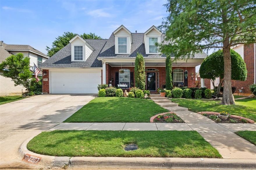 Beautifully maintained 4-bedroom, 3.5-bath home in a gorgeous central Arlington featuring a community pool and one of the area’s most charming touches — peacocks roaming the streets! This spacious home offers an ideal layout with a dedicated office, large game room, four bedrooms, and 3.5 bathrooms. Don't miss the oversized walk-in attic on the second floor. Major system updates offer peace of mind, including HVAC units replaced in 2023, water heaters replaced in 2024, sprinkler system updates completed in 2025, and a dishwasher replaced in 2026. Enjoy relaxing mornings or peaceful evenings on the huge front patio, the perfect place to unwind. This home is also located in highly sought after Mansfield ISD! Don't miss it!