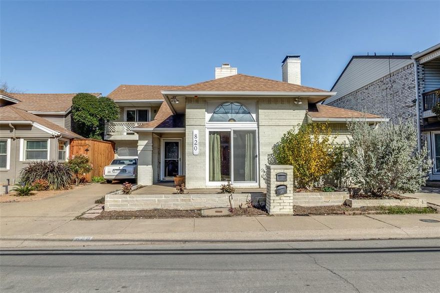 Welcome to 820 Pavilion Street, a standout home in the heart of the coveted Bryan Place neighborhood. This residence features an open floor plan with two distinct living areas downstairs, ideal for entertaining, relaxing, or creating a home office or media space. Soaring vaulted ceilings fill the home with natural light, creating an airy, inviting atmosphere. Enjoy the warmth and ambiance of two fireplaces- one in the living room and one in the primary retreat- both plumbed for gas. The eat-in kitchen is also plumbed for gas, offering stainless steel appliances, double oven, over the stove microwave, a walk-in pantry, and laundry room. The spacious primary suite serves as a true sanctuary with an impressive walk-in closet, separate shower and tub, and a den or office space. An oversized garage provides generous room for parking and storage, a rare find this close to downtown. More recent updates include full replacement windows. Located directly across the street from the community, private pool club, this home offers exceptional lifestyle appeal. Bryan Place is known for its unbeatable walkability, with Exall Park just steps away featuring jogging trails, a recreation center, playground, and green space. Walk to Deep Ellum, the Arts District, downtown Dallas, Klyde Warren Park, and an array of restaurants, coffee shops, and entertainment. Bring your updating and remodel ideas and take advantage of this prime Bryan Place location to create a home tailored to your vision. See private remarks for offer instructions.