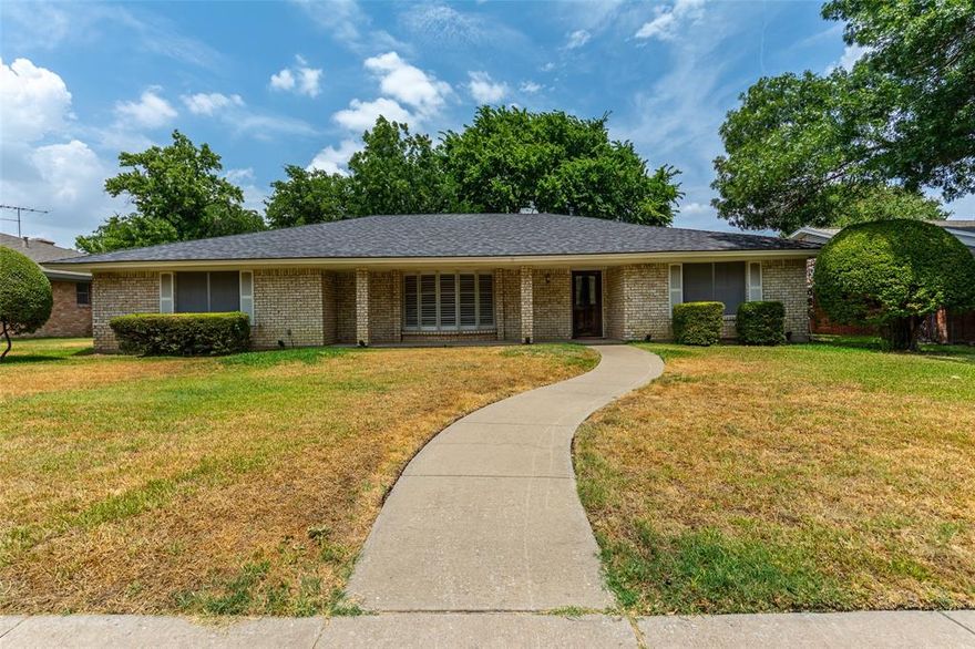 This 4 bedroom 3 bath ONE OWNER home in the heart of Plano is a Must See!! The mature trees shading the backyard are most impressive! This delightful neighborhood is minutes away from anything you would ever need! Don't miss out on the opportunity to make this home yours!