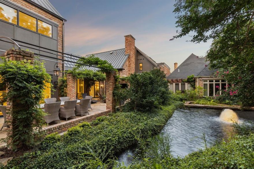 Welcome to your fully renovated oasis at 25 Lakeside Park in Dallas, Texas. This stunning home has just undergone a complete renovation throughout, including new windows, floors, kitchen, bathrooms, plus HVAC, electrical, mechanical and roof, ensuring a luxurious and modern living experience. With a downstairs master and guest room, along with two additional bedrooms upstairs + gym with full bath, this home offers both convenience and privacy. The gym could easily be converted to a 5th bedroom. Additionally, a new whole house security system and AV with speakers. The beautiful outdoor living setting on the treed lot is highlighted by a serene water feature running down the side and rear of the property, creating a tranquil and picturesque atmosphere. Lakeside owners have access to the clubhouse on Cornerstone Parkway, which has a pool, workout room, and tennis courts.