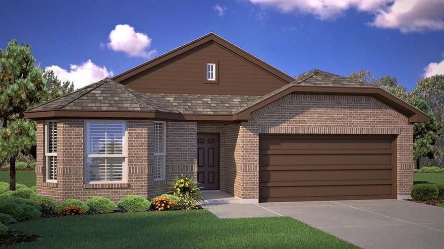 GORGEOUS NEW HOME BUILT by D.R. HORTON in the NEW PHASE of their MASTER PLANNED COMMUNITY TRAILS of ELIZABETH CREEK in NORTHWEST ISD!!! Spacious open concept Single Story 4 BEDROOM Blanco Floorplan-Elevation D with an estimated Summer completion. Large Chef's Kitchen with Island, Pendant lights, Quartz Countertops, tiled Backsplash, Stainless Steel Appliances, Gas Range, Butler's and walk-in Pantry. Luxurious main Bedroom with dual sink Vanity, oversized Shower, linen and big walk-in Closet. Mud Bench, oversized Laundry and Quartz topped Vanities in both full Baths. Designer Pkg including Tiled Entry, Halls, Wet areas plus AMERICA'S SMART HOME TECHNOLOGY Features. Front ext Coach Lights, gas Tankless Water Heater, covered back Patio, 6 ft fenced backyard, landscape Pkg with full Sod and full Sprinkler System and more! Close proximity to I-35W, HWY 114, Schools, numerous Shops, Restaurants, Texas Motor Speedway and much more! Community Pool, Cabana, Playground, Tot Lot and Lazy River.