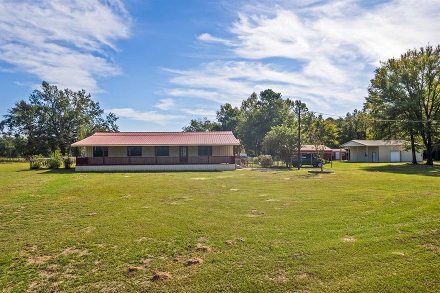 Welcome to this charming 4 bedroom, 2 bathroom home nestled on an expansive 30-acre property in the serene countryside. The heart of the home features a well appointed kitchen, a spacious living area with fresh new paint and floors throughout. But the allure of this property extends beyond the walls of the home. This property includes a 50x42 insulated concrete shop (12ft lean to, 10 ft porch, stubbed out for a commode, shower, sink, and hot water heater) Additionally, a 24x26 concrete shop (10 ft lean to) provides even more space for your projects. Shops are on their own electric meter. 12x16 greenhouse, 10x20 storage building, RV hookup with water and electric (30amp). Property has Bi County & working well. As you explore the grounds, you'll discover a half-acre pond, stocked with bass fish, offering an ideal spot for fishing and relaxation. With its expansive acreage and a multitude of features, this property offers a truly unique and enriching living experience.