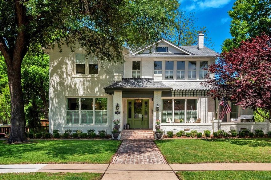 A rare blend of luxury and history, this breathtaking 1895 estate stands as a testament to timeless elegance. Perfectly positioned on one of historic downtown McKinney’s most prestigious streets, just moments from the vibrant downtown square. This home has been meticulously restored and masterfully updated, seamlessly fusing historic charm with modern refinement. Step inside to a sanctuary of sophistication, where original hardwood floors, tall ceilings, and expansive living spaces create an atmosphere of grandeur. The gourmet kitchen is a chef’s dream, boasting top-tier appliances and exquisite finishes. An enchanting all-seasons room, complete with a wood-burning fireplace and walls of windows, offers the perfect retreat for year-round relaxation. The first-floor primary suite is a true haven, featuring a luxurious dressing area with a custom-designed closet. The spa-inspired primary bath impresses with separate vanities, a steam shower, and a stunning cast-iron clawfoot tub. The original staircase leads to an upper level with four bedrooms, three ensuite bathrooms, and a generous bonus room with additional storage. The home’s newest addition is a haven for recreation featuring a gym, a golf simulator, a kitchenette, and a full bath. Outside, the backyard unfolds into a stunning paradise, complete with a charming potting shed, soaring mature trees, and lush, manicured gardens. A gated driveway leads to an attached 3.5-car garage, ensuring privacy and convenience. This extraordinary residence is more than just a home—it’s a rare opportunity to own a piece of history, artfully enhanced for modern living.