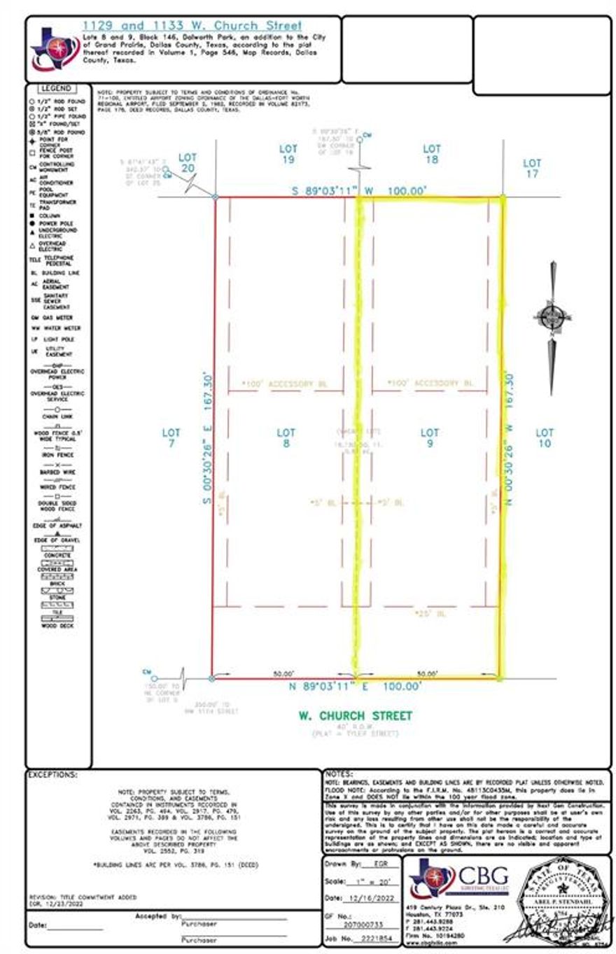 Discover an excellent opportunity to build in the heart of Grand Prairie! This spacious lot at 1133 W Church St offers prime visibility and convenient access to major roadways, including Hwy 161, I-30, and Carrier Pkwy. Surrounded by established neighborhoods and close to shopping, dining, schools, and The Epic recreational district, this property is perfect for a new home or potential investment development. Ideal for builders or investors looking for a high-growth area near the Epic, Grand Prairie Premium Outlets, and major commuter routes. Don’t miss this exceptional opportunity in a fast-developing corridor!