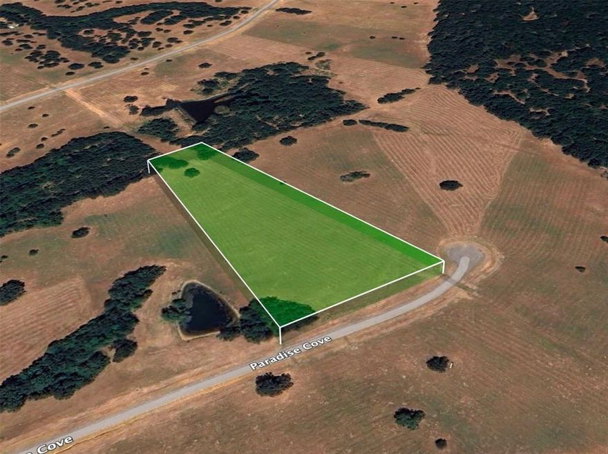 This 5.26-acre vacant lot is located in the Richland Park subdivision near Paradise Cove in Streetman, Navarro County, Texas. The property offers a quiet rural setting surrounded by open land, scattered trees, and wide Texas skies, making it an ideal spot for those seeking space, privacy, and a peaceful environment.

The property is approximately 15 minutes from Richland Chambers Lake, one of the largest lakes in Texas and a popular destination for boating, fishing, and outdoor recreation. Corsicana is about 25 minutes away and provides access to shopping, dining, medical facilities, and everyday essentials. Fairfield is roughly 30 minutes away, while Waco is about an hour’s drive, and Dallas is approximately 1 hour and 15 minutes from the property.

The area features gently rolling terrain typical of Navarro County, with natural grasses and light tree cover. The surroundings feel open and uncrowded, offering scenic views, fresh air, and beautiful sunrise and sunset views. The nearby lake adds to the natural appeal and enhances the recreational value of the location.

Owning land in this part of Texas provides flexibility for future use, whether for a homesite, weekend retreat, or long-term investment. Proximity to Richland Chambers Lake, lower population density, and reasonable property taxes make this property an attractive opportunity for buyers looking to enjoy both nature and accessibility in a growing region of Texas.