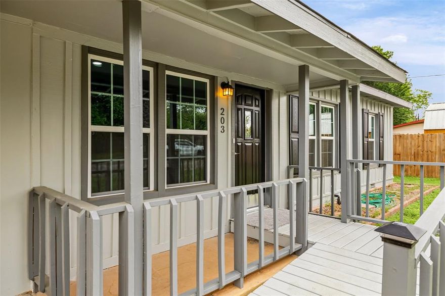 This charming home is just a short stroll from the Historic Granbury Square and city parks. With three bedrooms and two baths, it features a warm, comfortable layout, luxury vinyl plank flooring in the kitchen and living areas, and abundant natural light. The kitchen offers a gas range, dishwasher, ample cabinet space, and easy access to the dining room, utility room, and a huge covered outdoor patio. The primary suite and secondary bedrooms are thoughtfully arranged for versatility, with an extra room perfect for an office or other use. Central heating and air keep the home cozy year-round, while new lighting fixtures and fans add an updated, efficient touch. Custom-tiled bathrooms bring a surprising air of luxury.

Outside, mature shade trees and a spacious covered back deck create a great space for relaxing or entertaining. The private, low-maintenance backyard is complemented by fresh exterior paint and classic curb appeal. Located in the Kay Neely subdivision, this home offers the convenience of downtown living with quick access to restaurants, parks, shopping, festivals, and all the charm of the Granbury Square. It’s ideal as a comfortable residence, a short-term rental, or a low-maintenance investment property. Wheelchair accessibility, a backyard storage shed, and even a donut shop within walking distance make this place hard to resist—especially at this price!