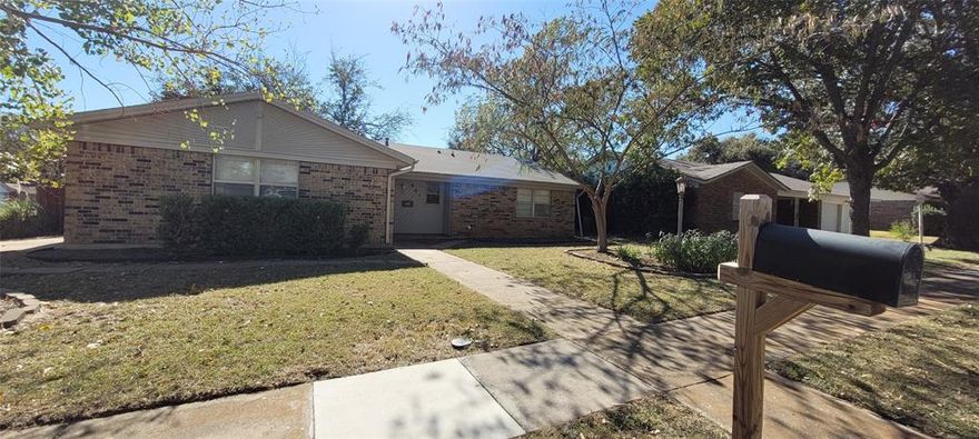 Small town living in the heart of Crowley. Walking distance to Crowley high school and Eagle Stadium. Close to shopping, and restaurants too! Large corner lot with great wood deck patio. Nice shade trees in privacy fenced backyard. Wood storage building for storing all your holiday decor. Inviting sunroom with wood look tile flooring and large picturesque windows.  Open floor plan with corner fireplace. Updated appliances in the kitchen including gas stove, dishwasher, and microwave. Big walk in pantry. Garage converted to game room or media room with 3 extra storage closets. Separate laundry room with gas or electric dryer hookup. Master bedroom has separate vanity area and updated walk in shower. Priced to sell!