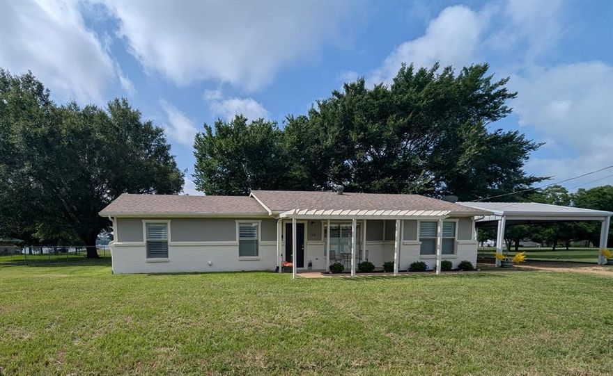 You’ll love this beautiful 3 Bedroom 2 Bath home with an office which is located in Peninsula Point subdivision, a highly-desired area next to Lake Athens!  Wonderful floor plan with updated Luxury Vinyl flooring throughout and lots of natural light. Ton's of upgrades and renovations done to this gem! Plantation shutters on newer windows that were installed in 2023 as well as newer Heating & AC. Beautiful bedroom with closet barn doors. New tile showers & marble flooring installed in both bathrooms. Freshly painted interior and exterior.  Updated & painted front pergola to enjoy your morning coffee while watching the wildlife.  A large covered back patio to catch a view of Lake Athen's beauty as well as plenty of room for entertaining or BBQ. An oversized carport can fit your car and or boat as well as an outdoor storage shed. Just a short walk to Lake Athens Marina, Boathouse Restaurant, & public Boat Ramp. All of this in a small, quiet community with abundant deer roaming about. (see attached upgrade list for all info on upgrades).