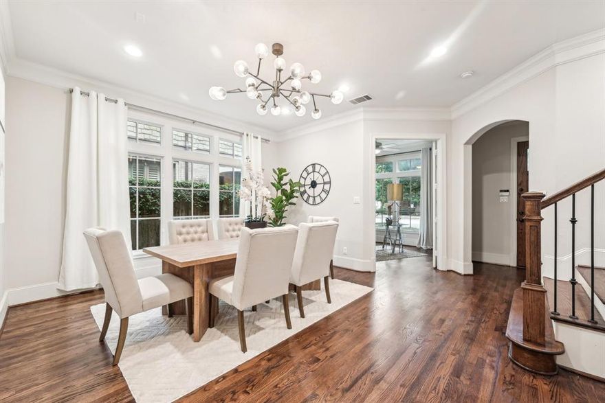 Highland Park ISD- NO HOA.... Warm & Inviting Single Family Attached;  Offering 5 Bedrooms, 4.1 Bathrooms,Office Space, and a 2 Car Rear Entry Garage. Beautiful Recently Stained Hardwood Floors throughout the Home (NO CARPET), Granite Countertops and Stainless Steel Appliances in the Open Concept Kitchen with a Stunning Coffered Ceiling, 2 fireplaces. Light and Bright;  Close to Highland Park High School, shopping, restaurants, major roads, and airports.   New Roof Januray 2025
This is a Must See!