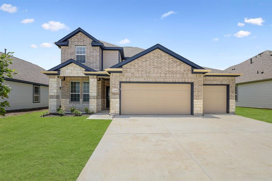 Welcome to Rocky Creek Crossing, Legend's newest community in Fort Worth, TX! The Salerno floor plan is a spacious 2-story home with 4 bedrooms (2 down, 2 up), 3 baths, game room, and 3-car garage. This home has it all, including privacy blinds and vinyl plank flooring throughout the first-floor common areas! The first floor offers the perfect space for entertaining with an island kitchen open to expansive living and dining areas! The gourmet kitchen is sure to please with 42 inch cabinetry, granite countertops, and a box window at the dining area! Retreat to the Owner's Suite featuring a beautiful bay window and a walk-in closet! Enjoy the great outdoors with a sprinkler system and a covered patio. Don’t miss your opportunity to call Rocky Creek Crossing home, schedule a visit today!