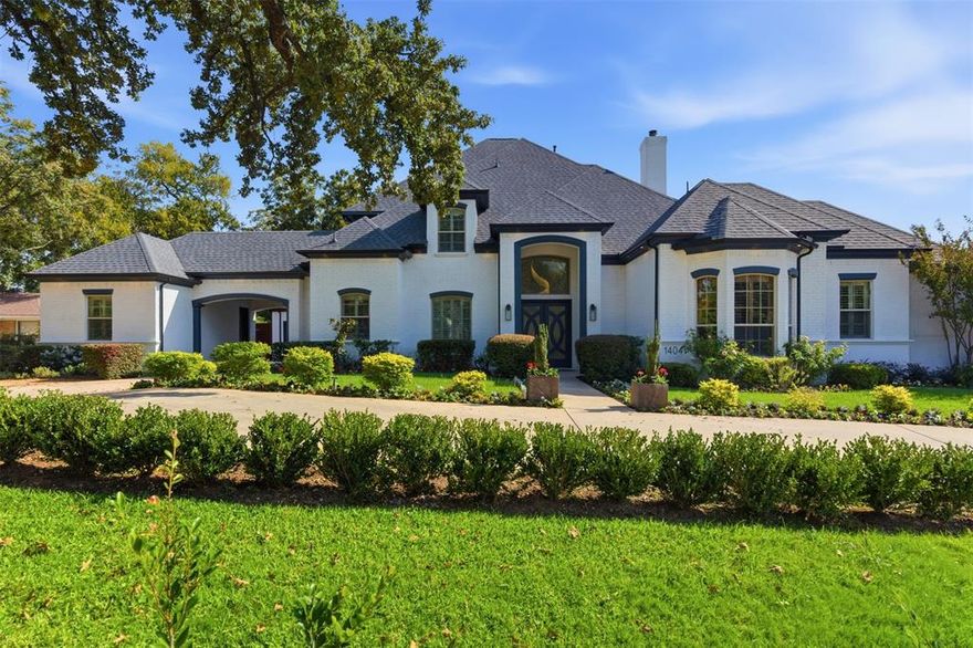 Set on a rare 0.406-acre lot in coveted Kessler Park, this 4,460 sq ft custom residence elevates everyday living with refined interiors and a true backyard oasis featuring a sparkling pool, elevated spa, lush mature landscaping, and multiple lounge and dining zones, all complemented by an expansive balcony capturing serene treetop views for seamless indoor-outdoor entertaining. A circular drive welcomes you to light-filled living and dining spaces with custom built-ins, decorative lighting, and two fireplaces, while the gourmet kitchen impresses with upgraded Sub-Zero appliances, a built-in gas range, a large island, breakfast bar, pantry, and a dedicated wine cellar—perfect for hosting. The main-level primary suite is a tranquil retreat with a cozy fireplace, dual sinks, a spa-inspired bath, and a generous walk-in closet; three additional bedrooms offer excellent scale for guests or family, and a dedicated office with cabinetry plus a spacious media room and an upstairs second living area provide flexible zones for work, study, and play. Notable upgrades include enhanced lighting, flooring, landscaping, and a brand-new roof, giving peace of mind, along with smart home capability and upgraded garage features. The garage is split between an attached two-car garage and a separate single-car garage, with additional oversized parking available on the circular driveway. Minutes to Bishop Arts, Stevens Park Golf Course, Trinity Groves, the Design District, and Downtown, this move-in-ready home blends sophistication, convenience, and resort-style living in one of Dallas’s most desirable neighborhoods.