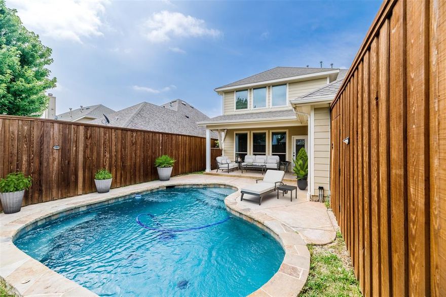 Your Private Oasis Awaits in Family-Friendly Liberty Community!

Welcome home to 2705 Westpoint Drive, a charming single-family home in the sought-after Liberty Phase 1 community of Melissa, Texas. This beautiful traditional-style residence is the perfect place for a growing or entertaining family, featuring 4 bedrooms and 3 bathrooms (2 full, 1 half) across 3,078 square feet. Built in 2011, this property is move-in ready and blends spacious interiors with a low-maintenance, resort-like backyard.

Step into a spacious, open-concept interior designed for comfortable living. The gourmet kitchen boasts a breakfast bar, kitchen island, and natural stone-granite countertops. The oversized primary suite with a spa-like en suite bathroom—featuring a garden tub and separate shower—is conveniently situated downstairs, along with a private office. Upstairs, you'll find three additional bedrooms and a game room.

The true highlight is the outdoor space, which includes a sparkling, in-ground, saltwater pool and a covered patio for year-round enjoyment. The Liberty community enhances your lifestyle with a clubhouse, a community pool with a splash pad, and a sports court. This home is within walking distance of an exemplary, award-winning elementary school in the superior-rated Melissa ISD, offering an ideal location and easy commuting access.

Don't miss this opportunity for an exceptional lifestyle in Melissa. Schedule your private tour today!
Owner is a licensed TX Real Estate Agt