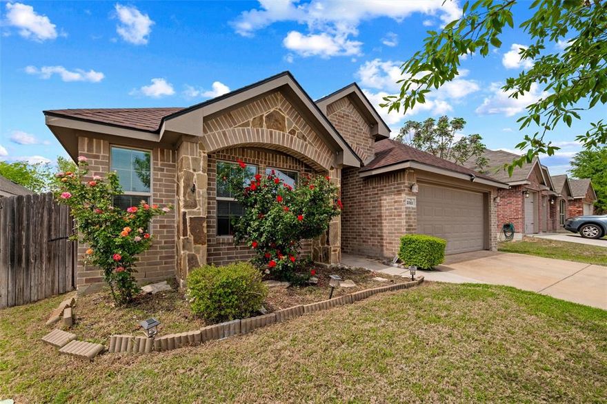 Welcome to 2312 Wakecrest, a charming one-story home in the quiet Trail Ridge Estates community of Fort Worth. Built in 2014, this 3-bedroom, 2-bath home offers 1,756 square feet of well-designed living space with thoughtful updates throughout. Fresh paint and brand-new carpet create a clean, move-in ready feel, while luxury vinyl plank flooring in the living room and primary bedroom adds both style and durability. The open-concept kitchen flows seamlessly into the living and dining areas, making it perfect for everyday living and entertaining, and offers plenty of storage along with a spacious pantry. The primary bathroom has been refreshed with a new shower pan and beautifully updated tile surround, adding a modern touch. Nestled in a peaceful neighborhood, this home provides the perfect balance of comfort and convenience, allowing you to enjoy a more relaxed setting while still being just a short drive from downtown Fort Worth, shopping, and dining. Complete with a 2-car garage and a functional layout, this home is ready for its next owner to move in and enjoy.