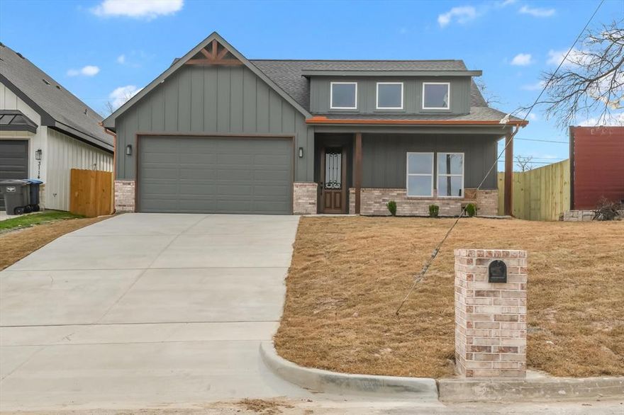 $7,500 Builder credit to buyer! Welcome to your dream home just 5 minutes from the iconic Fort Worth Stockyards! This beautifully crafted 3-bedroom, 2-bath modern farmhouse blends timeless charm with modern finishes, offering the perfect balance of style, comfort, and location.

Step inside to an open-concept layout filled with natural light, designer touches, and thoughtful craftsmanship throughout. The spacious living area flows seamlessly into a stunning kitchen featuring sleek countertops, custom cabinetry, and a large island perfect for entertaining.

The private primary suite offers a relaxing retreat with a spa-inspired bathroom and generous closet space, while two additional bedrooms provide flexibility for family, guests, or a home office.

Enjoy the character of modern farmhouse design paired with the convenience of being minutes from dining, entertainment, and historic Texas charm.