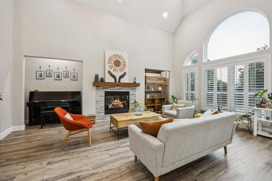 Beautifully Renovated 4 Bed, Office, Game Room on a Corner Lot with Pool – Keller ISD
Stunning, move-in ready home on a spacious corner lot with pool in Keller ISD! This updated 4-bedroom, 3-bath home features an open floorplan with two bedrooms down (including the primary suite) and two bedrooms with a Jack and Jill bath, plus a game room up. 
The bright kitchen opens to the large living area with views of the backyard oasis—featuring a private pool with spa and lush landscaping. 
Renovations and upgrades in 2022 include: new energy-efficient windows, decorative shutters, 2 tankless water heaters, updated sprinkler system with new heads and control panel, new GFCI outlets and modern switches, and stainless steel appliances.
Located near top-rated schools, parks, dining, and commuter routes.