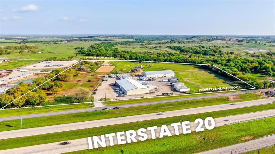 INTERSTATE 20 just WEST of WEATHERFORD in BROCK AMERICA !!!!!! 3 MASSIVE WAREHOUSES with OFFICE SPACE and a SUPER COOL AG COMPONENT including BARNDO, ROUND PEN, ARENA, BARN, FEED LOT and 25 ACRES!!!