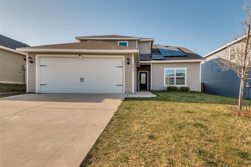 Great price! Great home! This 4 bedroom, 2.5 bath is priced to sell and move in ready. One owner and well cared for, this home features the primary bedroom on the first floor and 3 more spacious bedrooms on the second. This open floor plan is full of natural light and space for a growing family. Motivated seller with great floor plan in a developing neighborhood! No survey on file, buyer to purchase. Please note the solar panels were leased and are being removed, they do not convey unless buyer would want to take over.