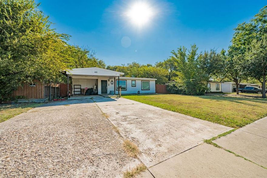 Come see this Mesquite home in a prime location! Head indoors where you will find an open floor plan including three bedrooms & an updated bathroom. The fully updated kitchen features granite counters, stainless appliances, and flows seamlessly into the generous living area. 
The roof and plumbing have both been recently updated for the new owners! Walk to all grade schools in just minutes with quick access to Hwy 635 and Hwy 80. Only 15 miles to downtown Dallas for the commuters with all your shopping and dining needs just a few minutes away.