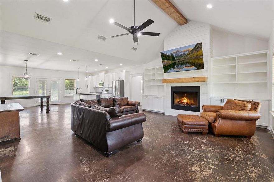 Modern Comfort Meets Country Charm – Your Dream Home Awaits!

Welcome to this stunning 3-bedroom, 2-bath gem built in 2020, ideally located on a spacious half-acre lot in the highly sought-after Mt. Vernon school district. With its thoughtful design, stylish finishes, and abundance of space both inside and out, this home perfectly balances modern living with peaceful, small-town charm.

From the moment you arrive, you’ll be greeted by a large front porch—a perfect spot to enjoy your morning coffee or unwind in the evening while overlooking the beautifully maintained front yard. Step inside to discover sleek, polished concrete floors that flow throughout the home, offering a clean, contemporary look and easy maintenance.

The open-concept layout seamlessly connects the living and dining areas, creating a warm and welcoming space that’s perfect for both relaxing and entertaining. The kitchen is a chef’s dream, featuring generous counter space, a walk-in pantry, and modern appliances that make cooking a joy.

Each bedroom offers comfort and space, complete with oversized closets. The private primary suite serves as your personal retreat, featuring a luxurious bathroom with a deep soaking tub and a spacious walk-in shower.

Step outside to your own private backyard oasis. Whether you’re hosting summer gatherings or enjoying quiet afternoons, the fenced yard with an in-ground pool and a versatile shop is ready for it all. There’s plenty of room for gardening, play areas, or a dedicated dog run—the possibilities are endless with this half-acre lot.

Located in the excellent Mt. Vernon ISD, this property offers the best of both worlds: serene country living with easy access to town amenities.

Don’t miss your chance to own this exceptional home—schedule your private tour today!