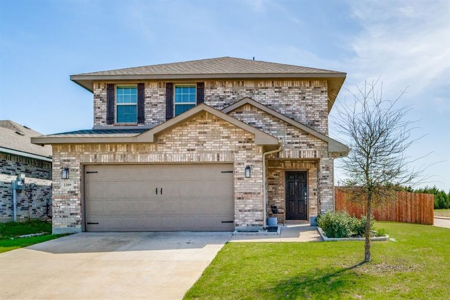 Come get this 3.25% FHA Assumable Loan!! Welcome to this beautifully maintained two-story, 3-bedroom, 2-bath home offering space, comfort, and functionality. The open-concept layout features a spacious kitchen with granite countertops, abundant cabinet space, and engineered hardwood floors, flowing seamlessly into the dining and living areas—perfect for entertaining or everyday living. Upstairs, the primary suite offers a relaxing retreat with a double vanity and large walk-in closet. Two additional bedrooms share a convenient Jack-and-Jill bathroom, ideal for family members or guests. Step outside to enjoy the oversized backyard with a covered patio, perfect for outdoor dining, relaxing evenings, or playtime with pets. The oversized garage with overhead storage provides additional space for tools, seasonal items, and more. For added convenience, washer and dryer are included with the sale. With its thoughtful layout, generous yard space, and move-in ready condition, this home is ready for its next owner. Schedule your tour today!!