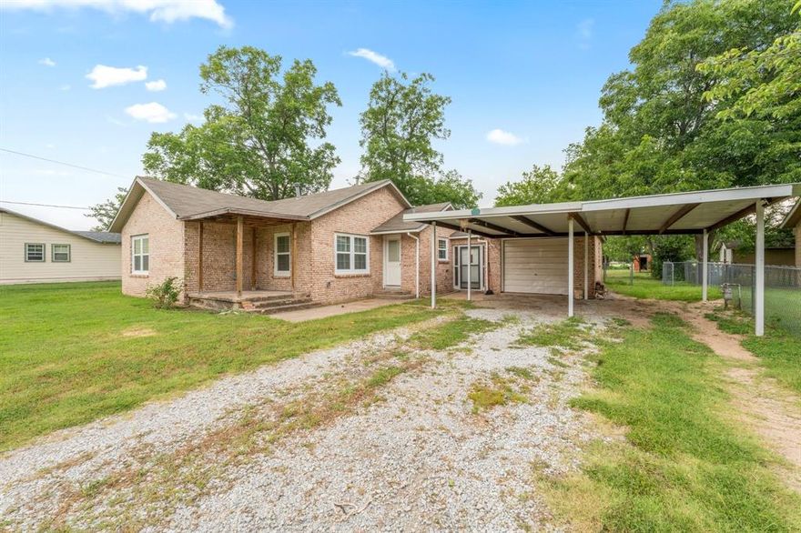 Come take a look at this beautiful brick home perfectly located just outside of De Leon on Texas St. This cozy home has so much to offer, the back and front yard are very spacious for many outdoor activities. There is also plenty of potential to add a shop back behind the home if someone wanted to. There is a well in place in the back yard that could easily be repaired, the home itself runs off of city water currently. The home has been well maintained throughout the years with several upgrades along the way, such as electrical upgrades, plumbing, remodeled bathroom, and all new windows installed less than a year ago. This home has so much to offer and is looking for that perfect family to enjoy every aspect of it.