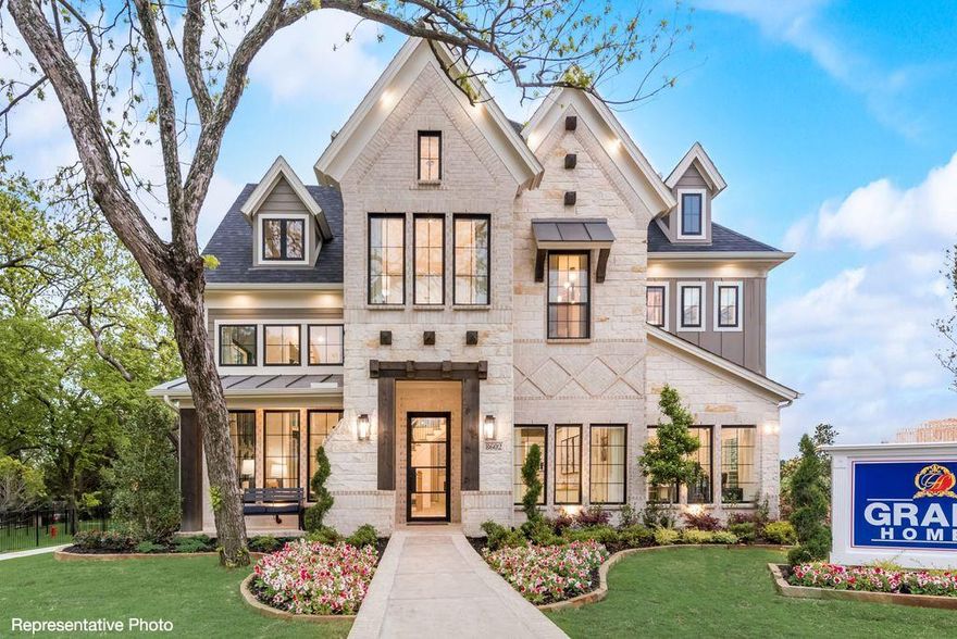 Welcome to this beautifully crafted, brand-new four-bedroom home in the desirable Providence Cove community with completion set for DEC. Ideally located just off the Sam Rayburn Tollway, this home offers unmatched access to shopping, dining, and top-rated schools, along with neighborhood amenities including pickleball courts, a tranquil lake, and direct access to the McKinney Trail system. Step inside to a grand entryway highlighted by a dramatic curved staircase that sets a sophisticated tone. Formal living and dining spaces lead into a spacious family room featuring vaulted ceilings and a sleek linear fireplace with drystack stone stretching to the ceiling. The open-concept kitchen is a chef’s dream, complete with a large island, slab countertops, Shaker-style cabinetry, premium stainless-steel appliances, a five-burner gas cooktop with custom vent hood, pots and pans drawers, a butler’s pantry, and a stylish picket tile backsplash. Energy Star certified for low energy bills

Throughout the home, 8-foot interior doors, a modern front entry, rich wood floors, and a full oak staircase with wrought iron balusters enhance the sense of luxury. A private guest suite on the main level offers flexibility for visitors or a home office. The elegant primary suite includes a freestanding soaking tub, dual vanities, a walk-in shower with designer tile, and a spacious walk-in closet.

Upstairs, enjoy a versatile game room, a dedicated media room, a reading loft, and two additional bedrooms. Designed with comfort and efficiency in mind, the home includes a built-in security system, sprinkler system, tankless water heater, R-38 insulation, and Energy Star certification.

This home blends modern design with everyday functionality in a thriving, connected community. Don’t miss your opportunity to own this stunning new construction home.