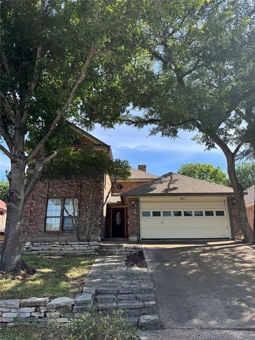 2446 sf on 6383 sf lot.  The primary bed and bath are downstairs, along with the kitchen, living, pantry, and laundry.  The kitchen and dining are open to the living area.  The kitchen has a large bay window and eating area, along with a kitchen island-breakfast bar.  

Exit the living area to a covered patio and enjoy the view of your own coy pond.  A small wooden storage building is conveniently on the left to keep your mower, tools, and miscellaneous items from crowding your spacious 2 car garage.

Up the carpeted stairs, are 2 bedrooms with large closets; and one bath positioned in between.  the rooms are large; and the closets are larger than those of some newer primary suites.  The back bedroom is oversized.

This one-owner 2 story, built in 1987 has comfortable ceiling heights, missing from the early 1980's homes.  

This home needs to be updated; and the seller is offering a Seller Credit or Escrow Holdback to provide for the updates.