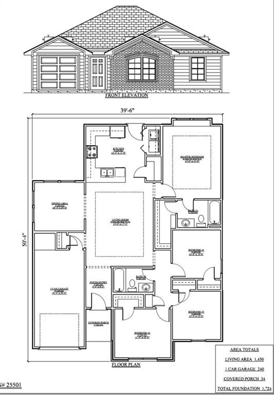 New Construction - Incomplete- One story 3 bedroom 2 Bath, New build with open floor plan.  Granite or Quartz kitchen countertop and Luxury Vinyl Plank throughout the house except the bedrooms.  There will be carpet in all 3 bedrooms.