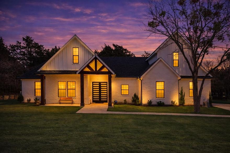 This beautifully crafted home offers 4 bedrooms, 2.5 baths, and a thoughtfully designed layout. The gourmet kitchen features ceiling-height cabinets, quartz countertops and backsplash, stainless steel appliances, a walk-in pantry, and a spacious breakfast island. The open floor plan is highlighted by a soaring vaulted ceiling in the living area, complemented by 10-foot ceilings and 8-foot doors throughout.

The split bedroom layout ensures privacy for the serene master suite, which overlooks the backyard and includes a spa-like bath with dual sinks, a free-standing tub, and an expansive walk-in closet that connects directly to the laundry room for convenience. Upstairs, a versatile 5th room with a walk-in closet offers endless options—ideal for a guest suite, home office, or media room.

Situated on 1 acre, this property provides plenty of space to build a shop or outdoor retreat. Perfectly located near Highport Marina, you’ll enjoy quick access to all the recreation, beauty, and lifestyle Lake Texoma has to offer!!