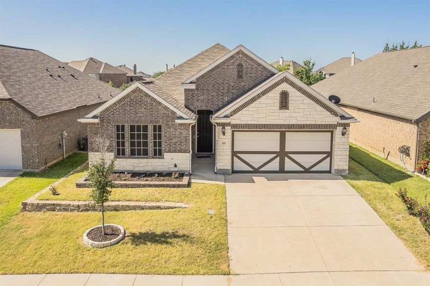 Welcome home to this beautiful one-story, open concept home. Built in 2019 this three bedroom two bath home is located in Highpoint Hill within Burleson ISD. The kitchen boasts tons of cabinets, SS appliances, an island and open concept, great for entertaining! The primary bathroom offers a large garden tub, dual sinks and a stand alone shower. YOUR large walk-in closet connects to your utility room making laundry seamless. The backyard has a large covered patio to relax and enjoy outdoor bbqs. The perfect home awaits for you. A MUST SEE!