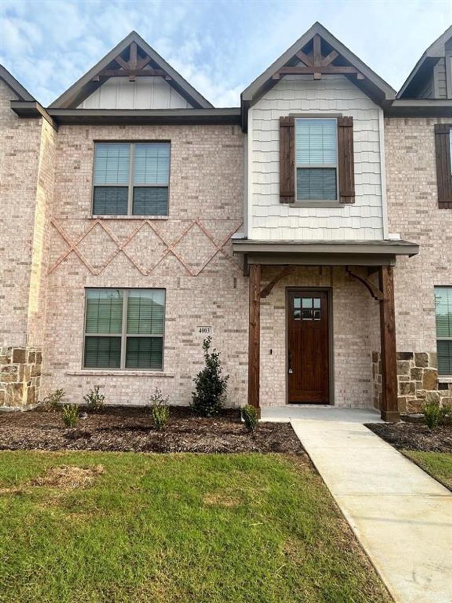 This beautifully designed townhome offers 3 bedrooms and 2.5 baths with modern finishes throughout. The spacious floorplan includes an oversized primary suite featuring an ensuite bath and walk-in closet. Downstairs, enjoy an open-concept layout where the kitchen flows seamlessly into the living area—perfect for everyday living and entertaining.
Conveniently located near the new Sanger High School, Hwy 35, and Lake Ray Roberts!
Note:there is a tenant in place. Please contact the listing agent directly for showing instructions. 
Small dogs allowed with approval. Pet fee is  50 per pet per month , added to rent. Front yard maintenance included . Photos are for reference only.