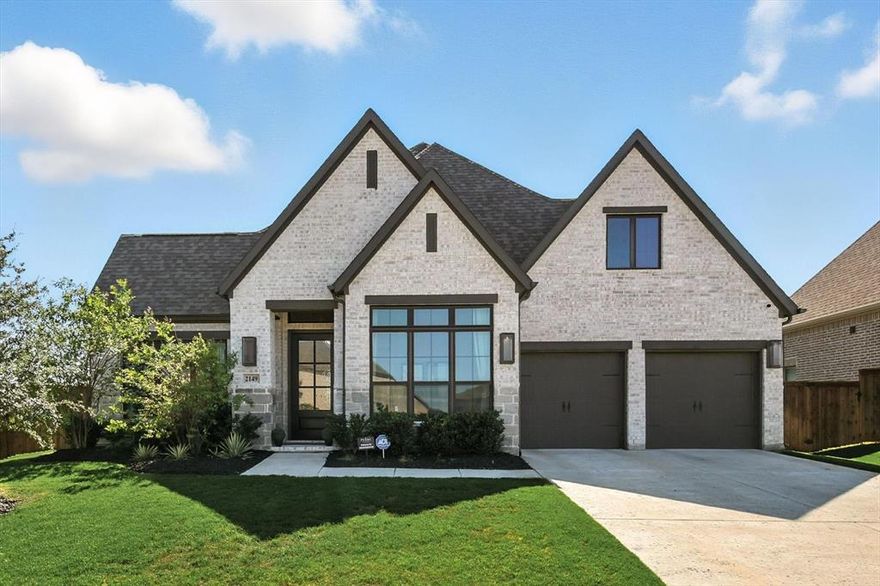 Welcome to this stunning luxury home in one of Haslet’s most sought-after neighborhoods, offering an oversized backyard that backs to a greenbelt and pond—spacious enough to add your dream pool. With nearly $75,000 in upgrades, this home showcases designer finishes and thoughtful details throughout.
At the heart of the home is the open and spacious gourmet kitchen, featuring upgraded cabinetry with glass-insert lighting, undercabinet lighting, oversized island, custom refrigerator cabinet, wine bar, 6-burner gas range, double wall oven, hood vent, and designer backsplash. The kitchen flows seamlessly into the dining and family room, creating the perfect space for entertaining. Recessed lighting and bronze-framed windows highlight the open-concept design, filling the home with warmth and natural light.
The designated media room offers the ideal spot for movie nights or game days. The luxurious primary suite is a true retreat with a freestanding soaking tub, oversized shower with upgraded glass door, and dual vanities.
Additional highlights include: a 3-car tandem garage, central vacuum system, luxury vinyl plank flooring, and designer lighting throughout. Original owners have meticulously maintained this home, ensuring it is move-in ready.
Enjoy the privacy of a large backyard backing to nature while still being conveniently located with easy access to major highways, shopping, and dining. Whether entertaining friends, hosting family gatherings, or enjoying quiet evenings by the pond, this home offers the best of both comfort and luxury living.