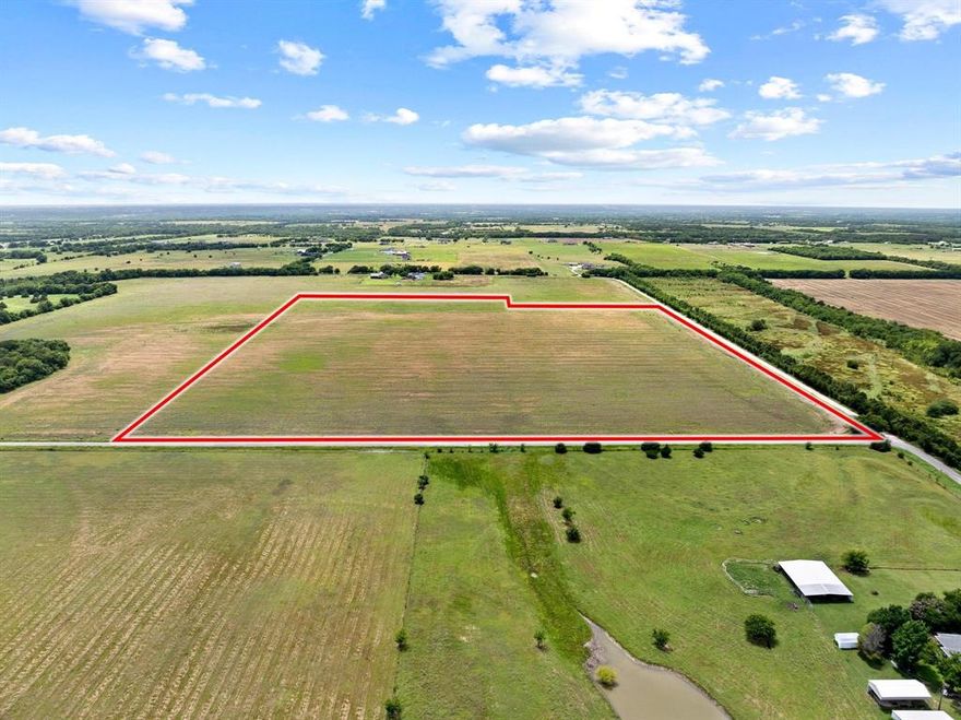 This exceptional 47.1 acre tract is located at the hard corner of paved Bucksnort Road and Sedalia Road in the highly sought after Van Alstyne Independent School District and offers nearly 2800 feet of road frontage. A four inch water line is available at the road and power is provided by Grayson County Electric Cooperative. The property has no floodplain and is situated outside city limits. This is a tremendous opportunity for a single family developer a buy and hold investor or an end user. Bring your own builder to create your dream home secure a long term investment or take advantage of Grayson County regulations that allow septic on half acre lots making this an excellent opportunity for single family development. The land is currently under an agricultural exemption and outside city limits.