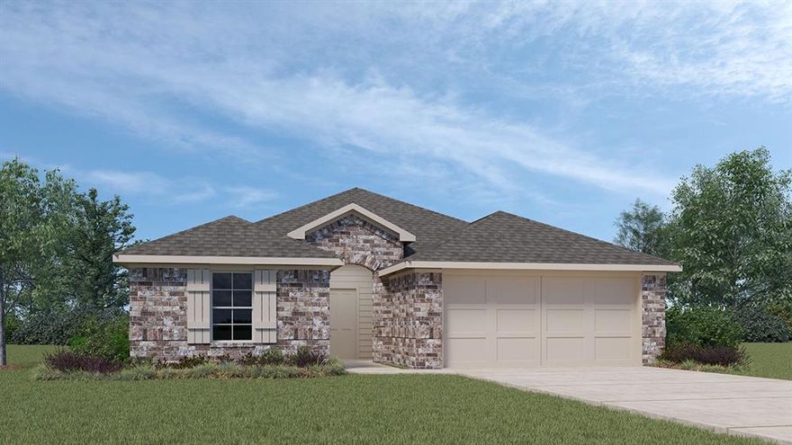 New! Spacious single story, four bedrooms, two full baths, with covered patio. Home includes, island kitchen, Quartz counters throughout, LED lighting, full sprinkler system, professionally engineered post tension foundation, and much more!
Located in the rural area of Ferris, Bluff Springs offers the perfect balance of comfort and convenience. With a variety of floor plans to choose from, there is a perfect home for every family size and lifestyle. Our homes feature modern amenities and luxurious finishes, including hard surface countertops, stainless steel appliances, and laminated wood plank flooring. Each home also comes with a professionally landscaped front yard and full sod and sprinklers. Bluff Springs is conveniently located near I-45, providing easy access to downtown Dallas. Don’t miss out on the opportunity to be a part of this exciting new community. Contact us today to schedule a tour of Bluff Springs and see all that it has to offer!