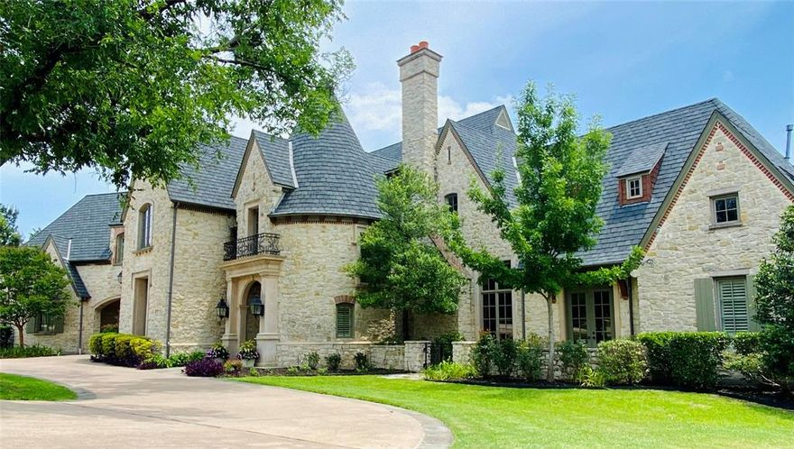 Extraordinary Entertainers Dream Home! This Custom Built home in prestigious Carter Estates is over 7,000 sq ft on a 1.78 acre heavily wooded creek lot featuring 5 bed 5.5 baths. The hand scraped hardwoods invite you into the family room with an incredible cathedral ceiling w cedar beam details open to the gourmet kitchen. The bay window and french doors invite you to retreat to the amazing backyard paradise. The primary bedroom features his and her closets. The first floor guest room with ensuite bath opens to the pool area. Upstairs features 3 bedrooms with ensuite bathrooms w 2 bedrooms featuring loft play spaces. The game room features double french doors opening to a balcony overlooking a backyard paradise. The 2nd floor also includes an exercise-dance studio and an amazing craft room with sink and built ins. This backyard sanctuary is a Natures Lover's dream with a   pool,spa, water feature, covered patio, fire pit and grill. The 4 car garage has a dog shower & built in sink.