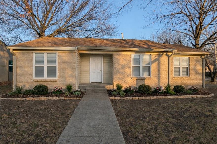 Beautiful brick home in Garland, TX! This house features 3 bedrooms and 2 bathrooms, offering comfortable living space perfect for families or first time buyers or as an investment property to add to your porfolio. The home provides a functional layout with plenty of natural light and classic charm.
One of the standout features of this property is the separate guest house or investment opportunity. The guest house includes 2 bedrooms, 1 bathroom, a kitchenette, and stackable washer and dryer connections, making it ideal for extended family, guests, or potential rental income. With it own water heater and AC unit. 
Conveniently located near shopping, dining, and major highways, this property offers both comfort and opportunity in a desirable area.
Schedule your appointment today and welcome home!