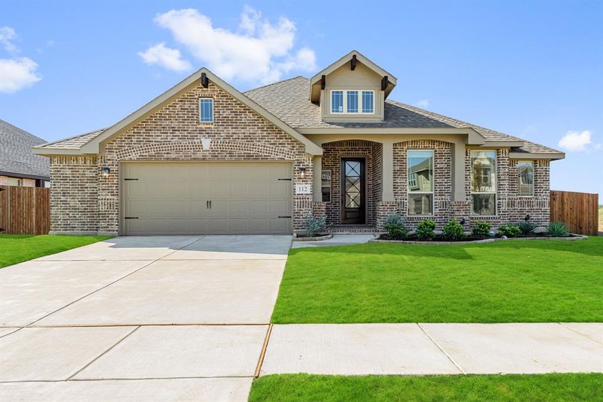 New Build FINISHED and READY FOR MOVE IN! Spacious & open 3-bedroom single-story with Study off the dramatic Rotunda entry that is sure to please and impress. Beautiful brick home with Uplights, 8' front door and 2.5-car garage. Elegant finishes throughout such as Wood-look Tile floors in common areas. Deluxe Kitchen offers Granite counters, Double Ovens, 5-burner Cooktop, Trashcan Pull-out drawer, Pendant Lights over Island. Plenty of storage with a Buffet, walk-in pantry, and extensive cabinetry. This plan makes you instantly feel at home, especially once you enter the massive Primary Suite with room for a king bed and a luxurious ensuite with both a garden tub & separate shower with seat. Two dining areas, the open Formal Dining and casual Breakfast Nook, make this a great entertainer's home! Private yard has stained fencing, as well as Extended Covered Back Patio to enjoy the outdoors year-round. Reach out to Bloomfield at Hampton Park to learn more about this popular plan!