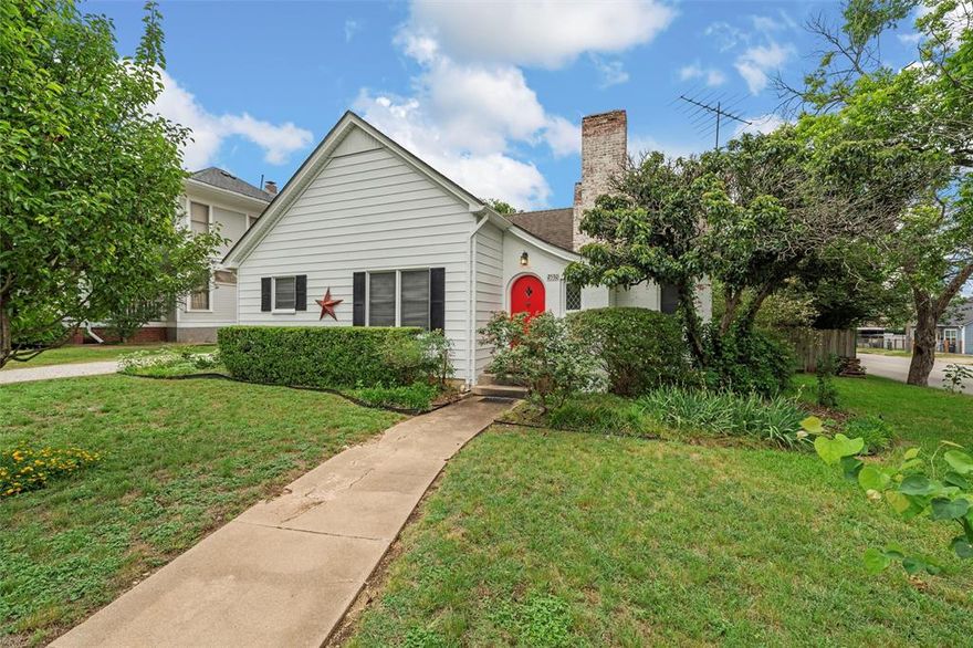 Welcome to this charming 3 bedroom, 2 bath home nestled on a corner lot with mature trees in a prime, central Waco location—just minutes from downtown and the city’s exciting growth and development! Step through the cute red front door into a space full of character and warmth. The home features fresh paint inside and out, showcasing its original hardwood floors. The charming kitchen boasts built-ins and flows seamlessly into the dining area, perfect for everyday meals or entertaining. The spacious living room includes built-in shelves, adding function and style. A versatile third bedroom offers flexibility—it can easily serve as a home school room, office, or second living area, thanks to additional built-ins and cabinetry.
A dedicated laundry room provides extra storage, and the decked attic offers even more space to keep things organized. Don’t miss this opportunity to own a delightful home that combines vintage charm with modern convenience—all in a location that puts you near everything Waco has to offer! New roof coming soon.